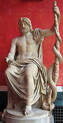 Mito de Esculapio (deidad de Asclepio para los griegos)