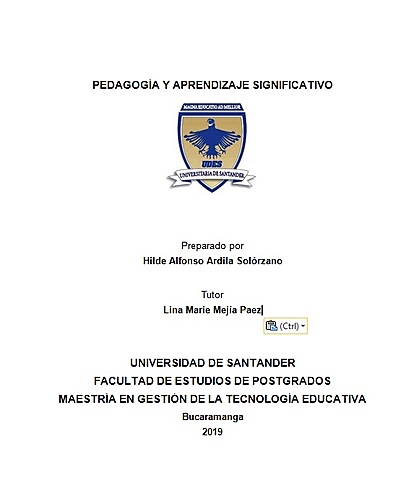 Pedagogía y aprendizaje significativo