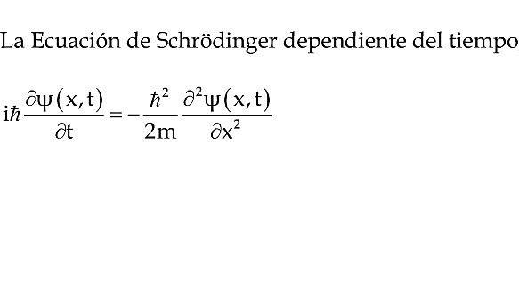 Publicacion de la Ecuacion de Schrodinger