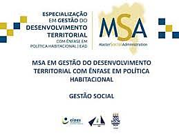 MSA Gestão Territorial - UFBA