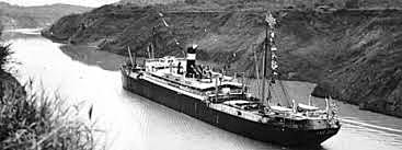 The first ship that went throw the panama canal