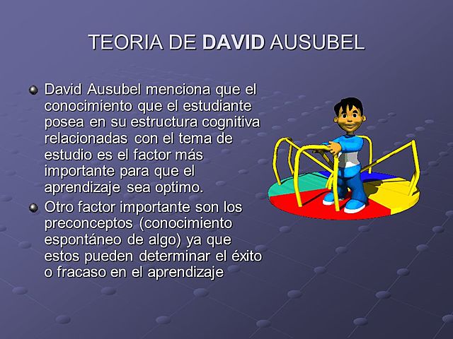 DAVID AUSUBEL, CONSTRUCTIVISTA