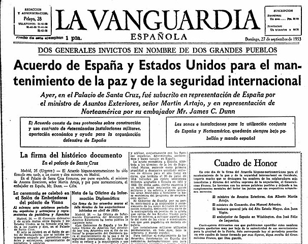 ACUERDO CON LOS ESTADOS UNIDOS