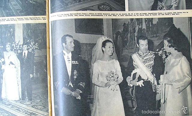 BODA DE LA NIETA DE FRANCO CON DON ALFONSO DE BORBÓN, DUQUE DE CÁDIZ