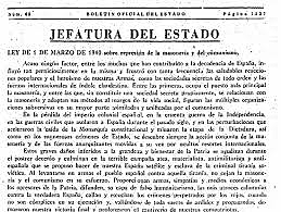 Ley de represión de la masonería y el comunismo
