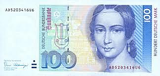 Germany's money changed