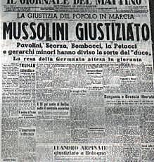 La fine di Mussolini