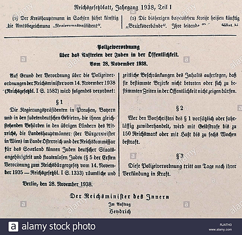 DECRETO DE NOVIEMBRE DE 1938