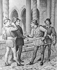 Acte 1-Scene1- Fight between Capulet and Montague + threath from the Prince