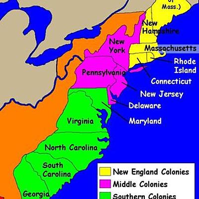 Timeline: 13 colonies