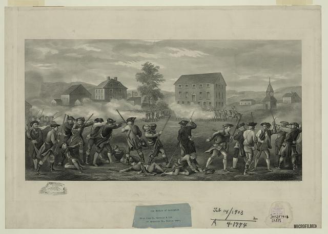 Battles at Lexington and Concord