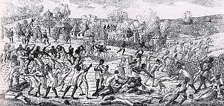 Slaves brought from Africa