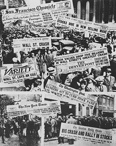Stock Market Crash/ Great Depression Begins