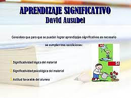 DAVID AUSBEL. EL APRENDIZAJE SIGNIFICATIVO