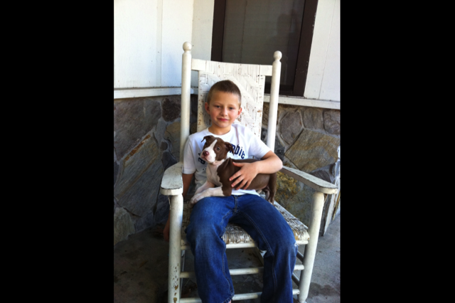 Skyler gets a new puppy (Tex).