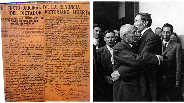 Renuncia de Victoriano Huerta