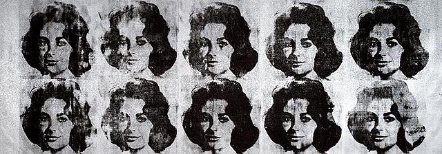 Le Pop Art : Ten Lizes, 1963. Andy Warhol