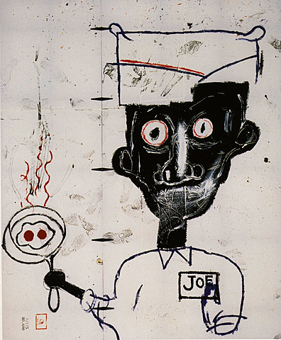 Néo-expressionnisme et graffiti: Eyes and Eggs  1983 Jean-Michel Basquiat