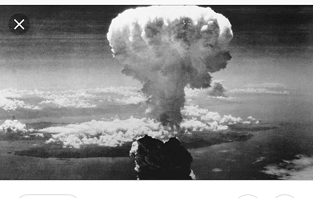 Caída de una bomba atómica sobre Nagasaki