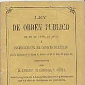 Ley de Orden Público.