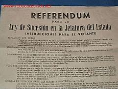 Ley de Sucesión y referéndum
