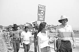 Chavez leads a 1,000 mile march