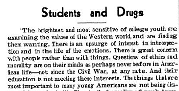 HWS: Students and Drugs