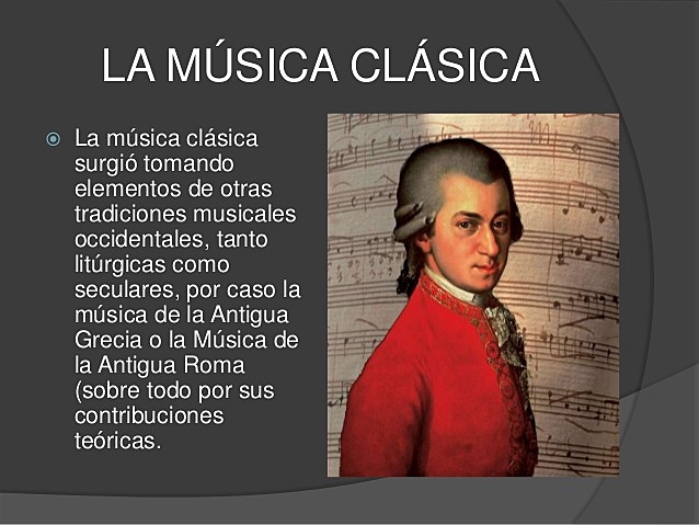 la música en la época clásica
