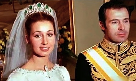 Boda de la nieta de Franco con Don Alfonso de Borbón, duque de Cádiz.