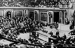 Woodrow Wilson give His 14 Point Speech