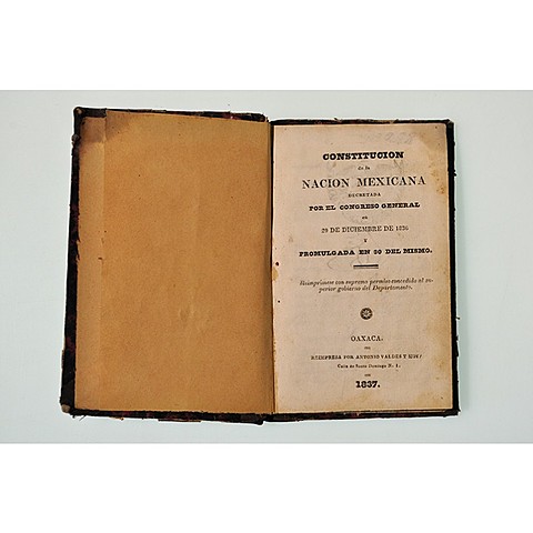 Las Siete Leyes o Constitución de Régimen Centralista