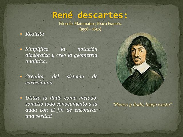 RENÉ DESCARTES Y EL REALISMO