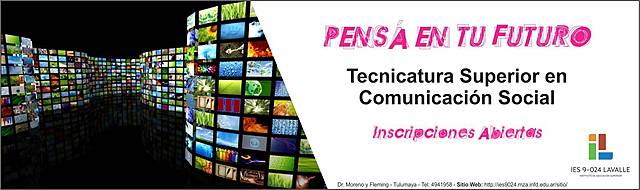 IES 9-024 Inicia la Tecnicatura Superior en Comunicación Social