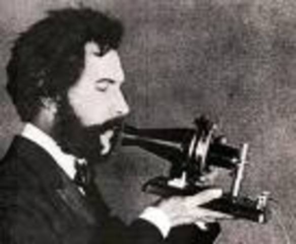in 1876,he invented the first telephone