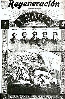 Los  Hermanos Flores Magon se alzaron en armas en  Baja California