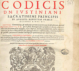 Code de Justinien (première version)