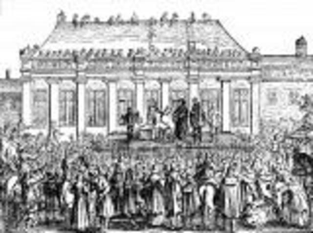 King Charles the First of England faced execution at the hands of the English Parliamentary government