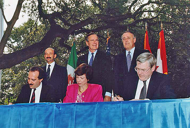 Signing of The North American Free Trade Agreement