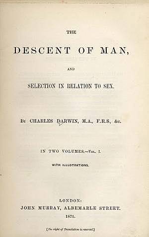 'The Descent of Man" was published