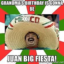 my grandmas brithday