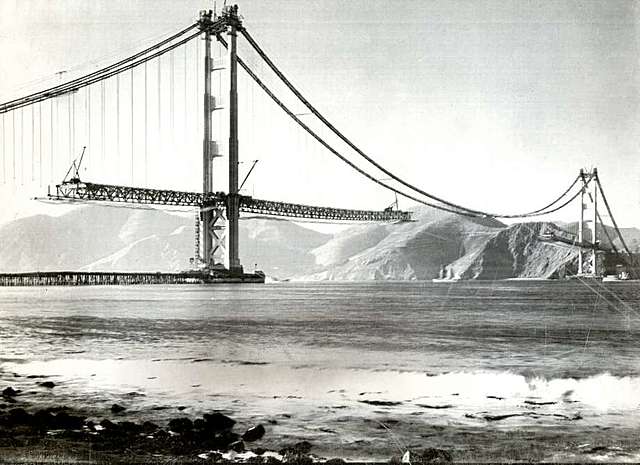 Golden Gate Bridge Construction