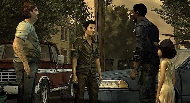 Lee and Clementine leave during the day.