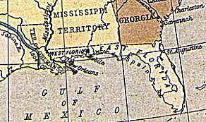 España cede Florida a los Estados Unidos