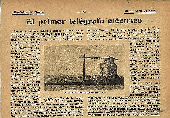 El primer telegrafo eléctrico