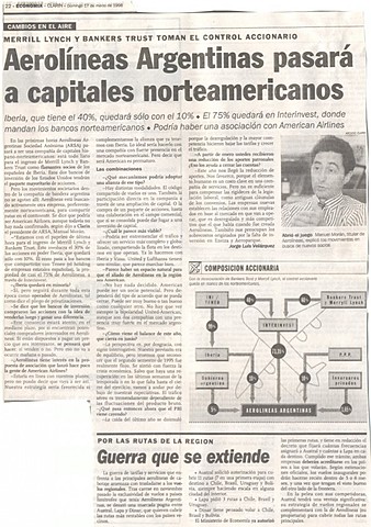 Privatizacion de Aerolineas Argentinas