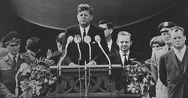 Kennedy Visits Berlin Wall