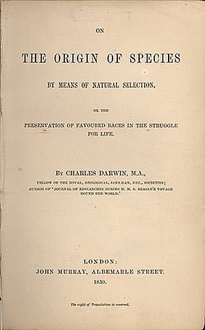Darwin’s book Origin of Species