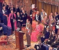 Proclamación de Don Juan Carlos como Príncipe de España, sucesor a la Jefatura del Estado con título de rey.