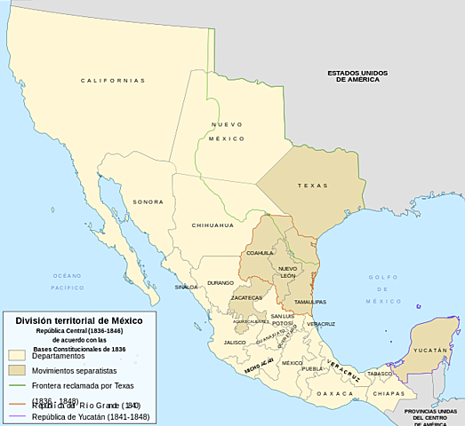 Tratado de Guadalupe Hidalgo, México pierde la mitad de su territorio