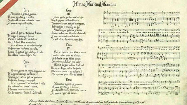 Se compone la letra del Himno Nacional